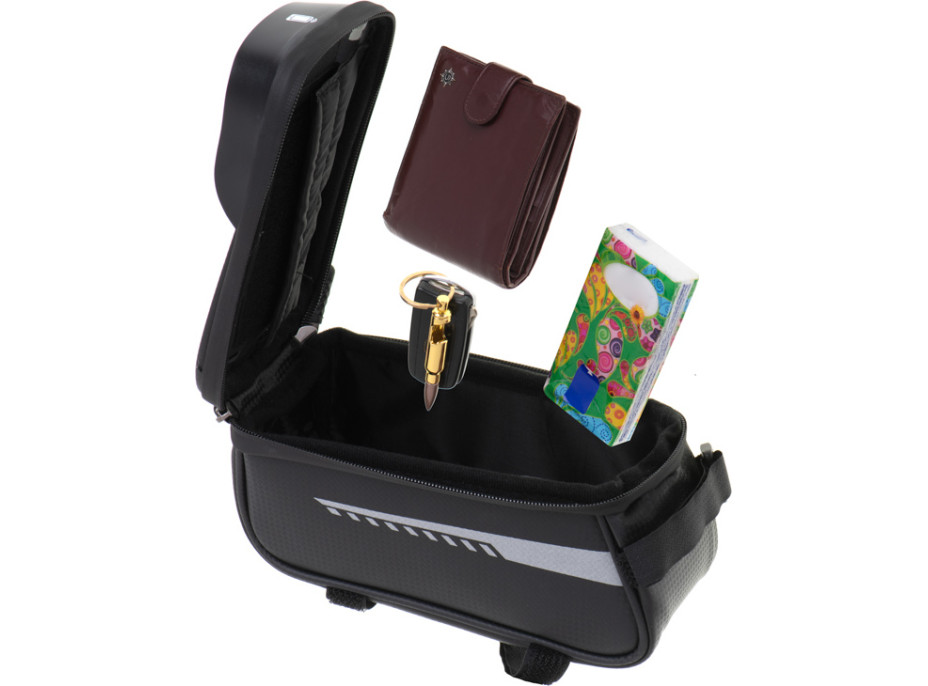 Vodotesná taška na bicykel - držiak na telefón