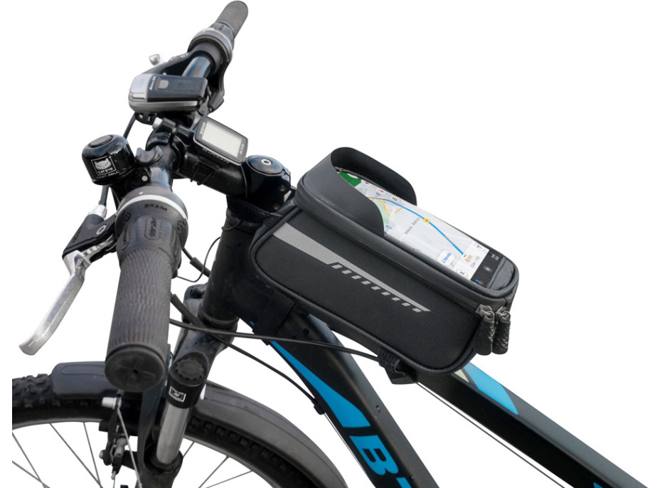 Vodotesná taška na bicykel - držiak na telefón