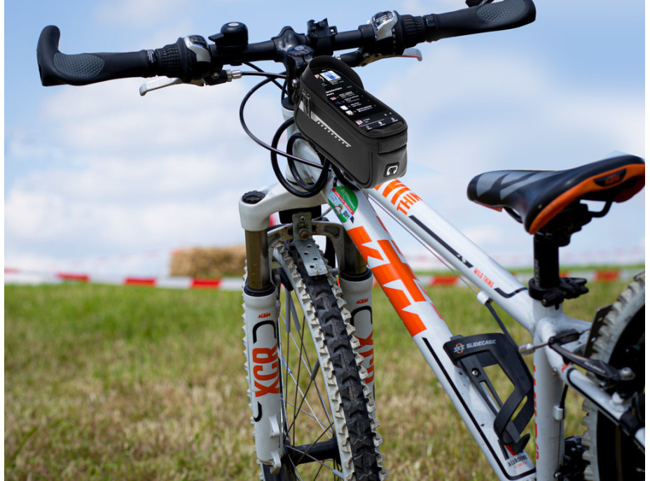 Vodotesná taška na bicykel - držiak na telefón