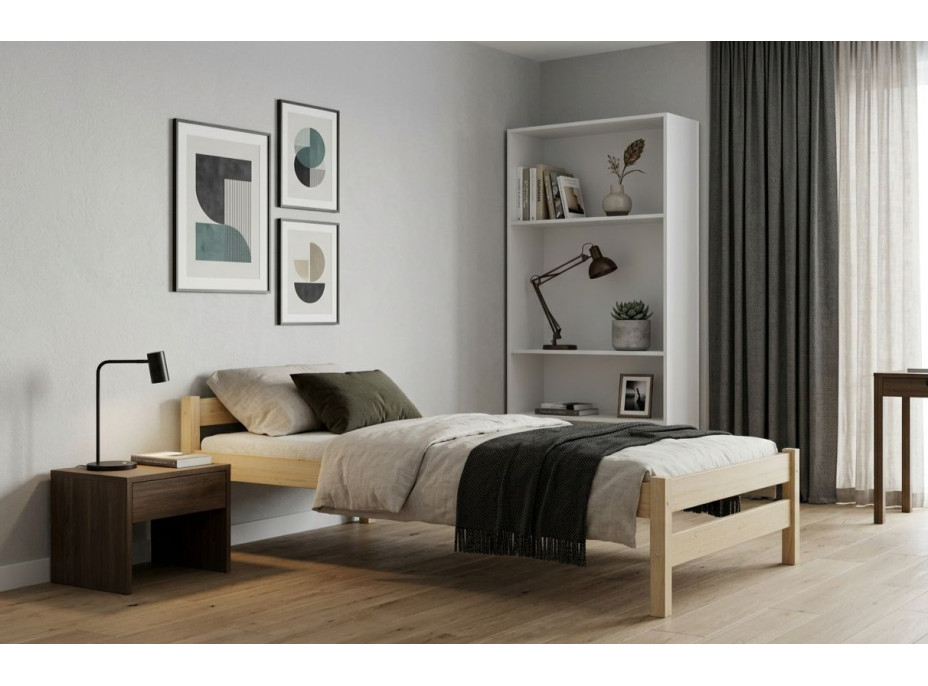 Detská posteľ z masívu borovice ALEXANDR - 160x80 cm - bez povrchových úprav