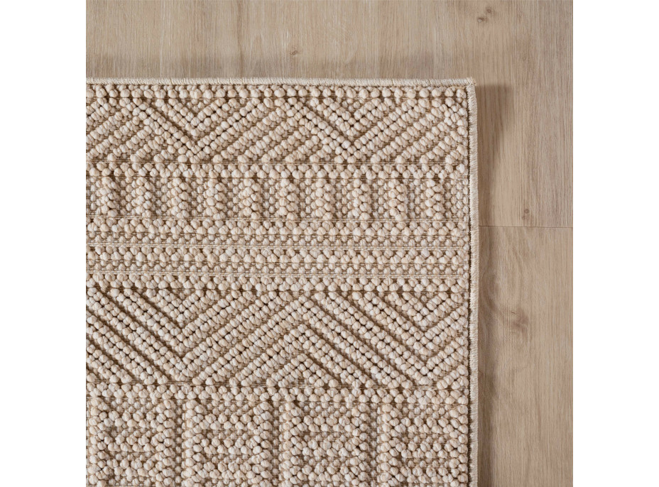 Kusový koberec Helix 2202 beige kruh