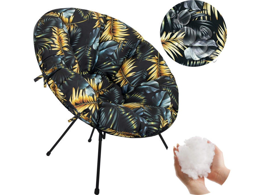 Vodeodolný vankúš do záhradného kresla ACAPULCO 90x105 cm - Golden Palms