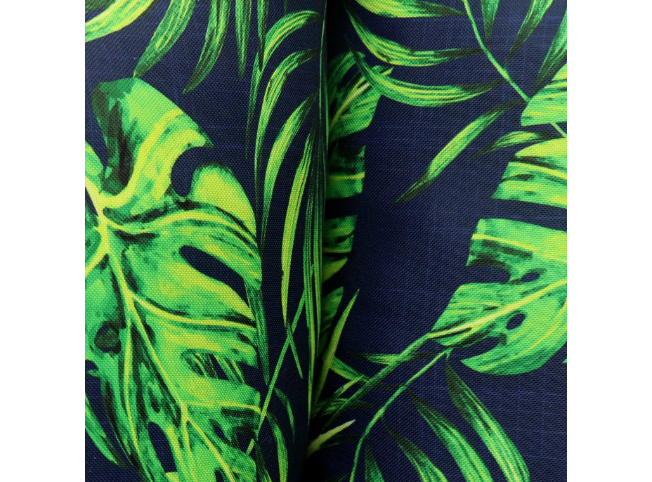 Vodeodolný vankúš do záhradného kresla ACAPULCO 90x105 cm - Monstera Granat