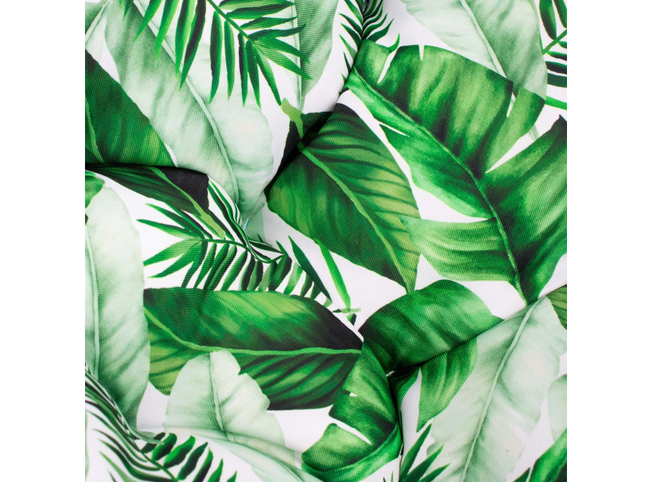Vodeodolný vankúš do záhradného kresla ACAPULCO 90x105 cm - Listy banánovníka - zelené