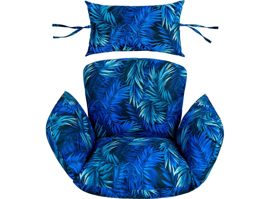 Sedací vankúš PRIMA do závesného hojdacieho kresla - Blue Passion