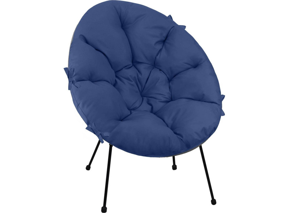 Vodeodolný vankúš do záhradného kresla ACAPULCO 90x105 cm - navy modrý