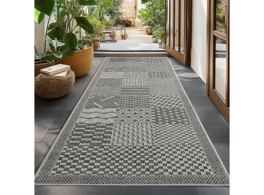 Kusový koberec Ibiza 1902 grey - na von aj na doma