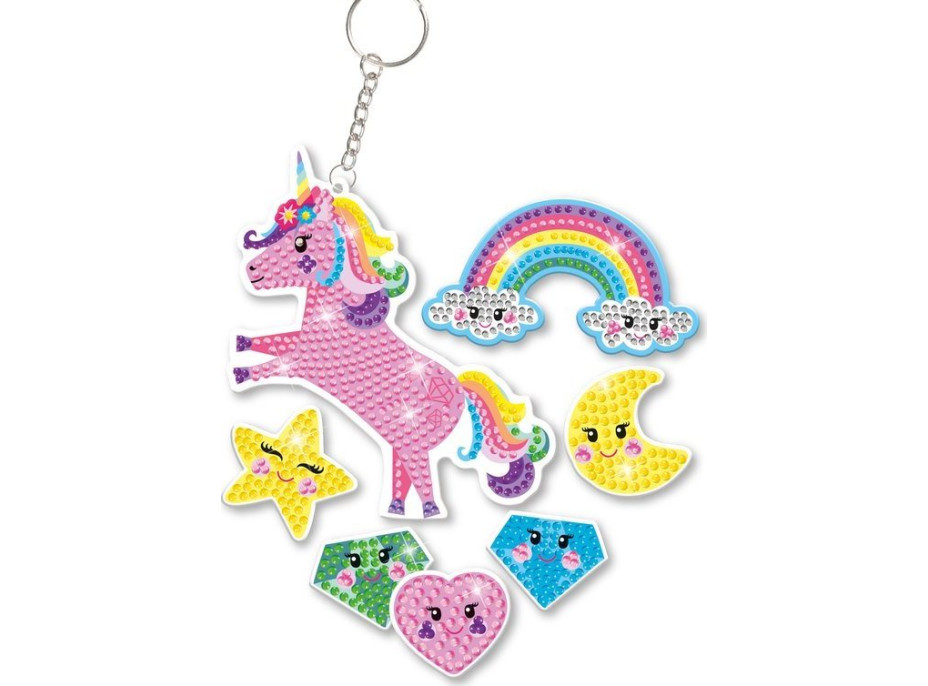 TOTUM Kreatívna sada 2v1 Unicorn diamantové maľovanie, výroba náramkov