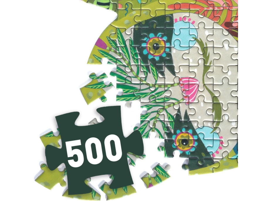 DJECO Obrysové puzzle Leňochod 500 dielikov