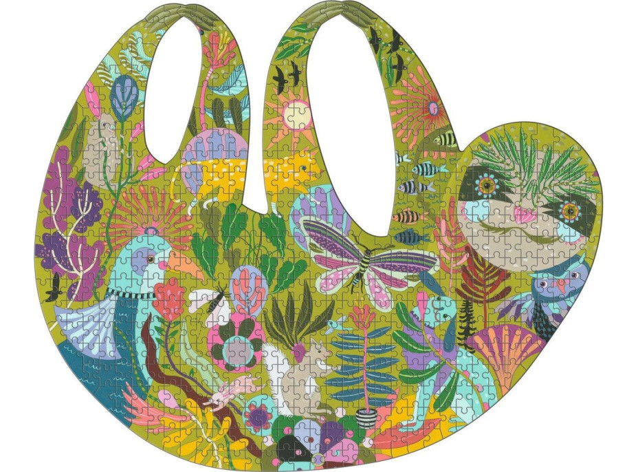 DJECO Obrysové puzzle Leňochod 500 dielikov