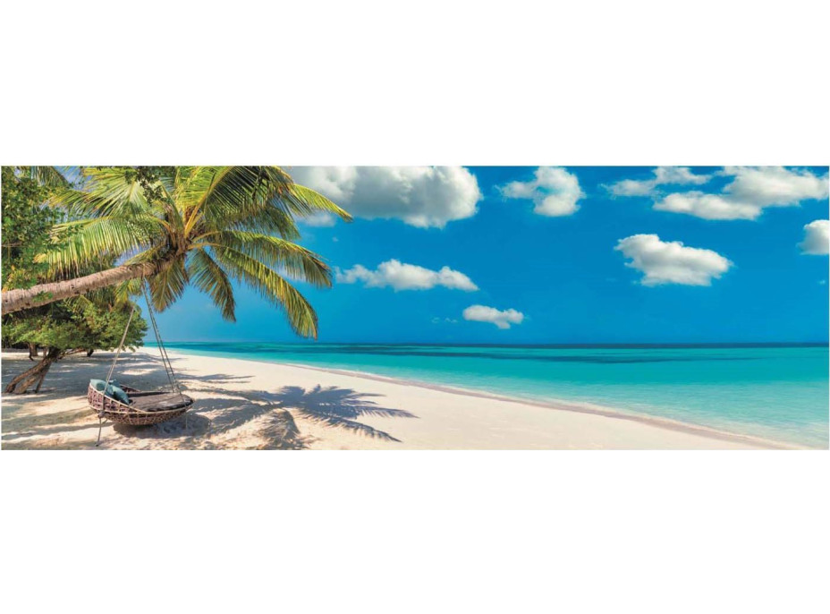 CLEMENTONI Panoramatické puzzle Hojdačka pri oceáne 1000 dielikov