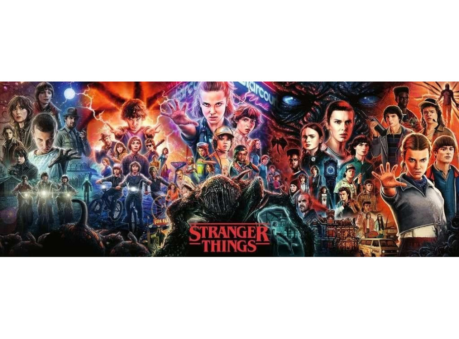 RAVENSBURGER Panoramatické puzzle Stranger Things 1000 dielikov