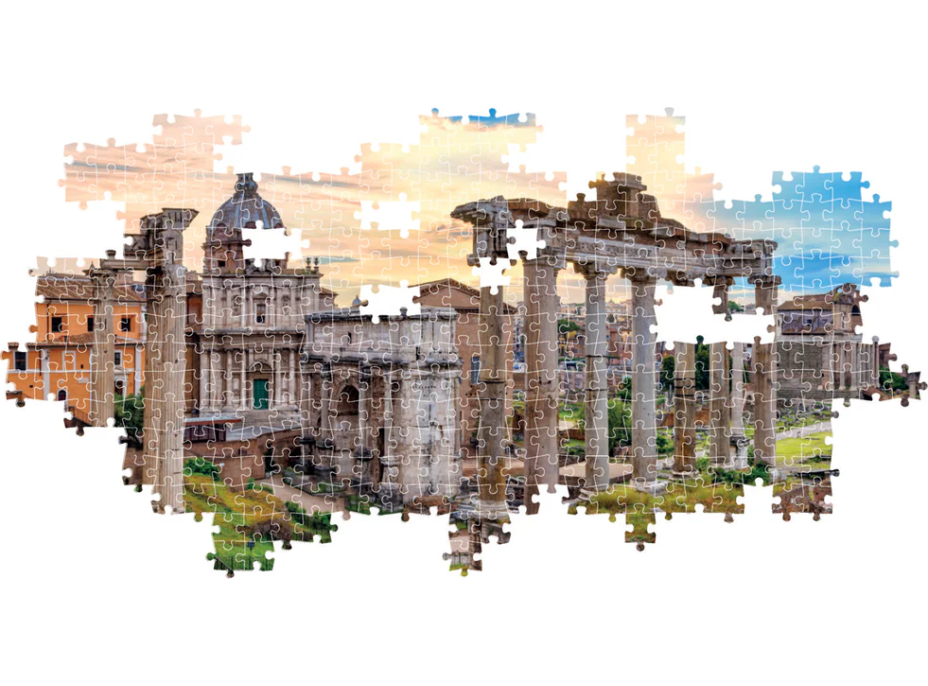 CLEMENTONI Panoramatické puzzle Súmrak nad večným mestom 1000 dielikov