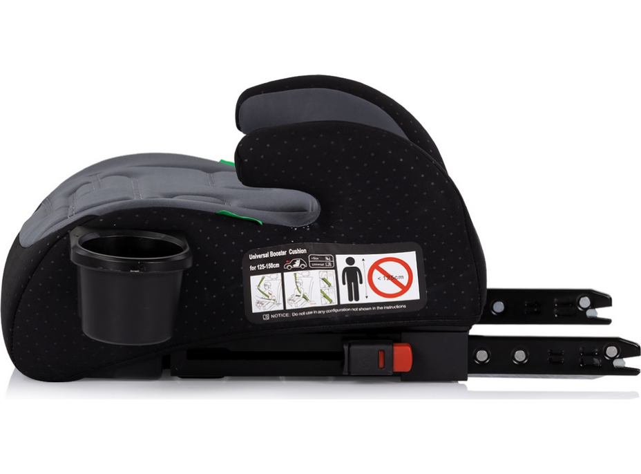 CHIPOLINO Podsedák Go Boost i-Size 125-150cm Isofix Charcoal