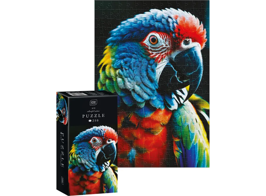 INTERDRUK Puzzle Colorful Nature: Papagáj 250 dielikov