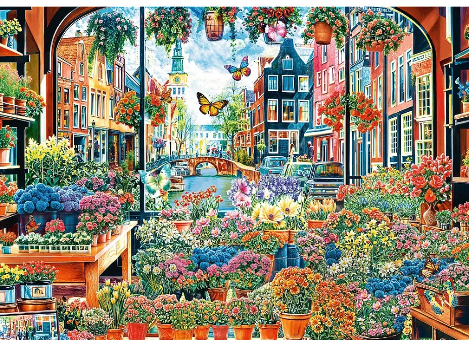TREFL Puzzle Kvetinárstvo v Amsterdame 2000 dielikov