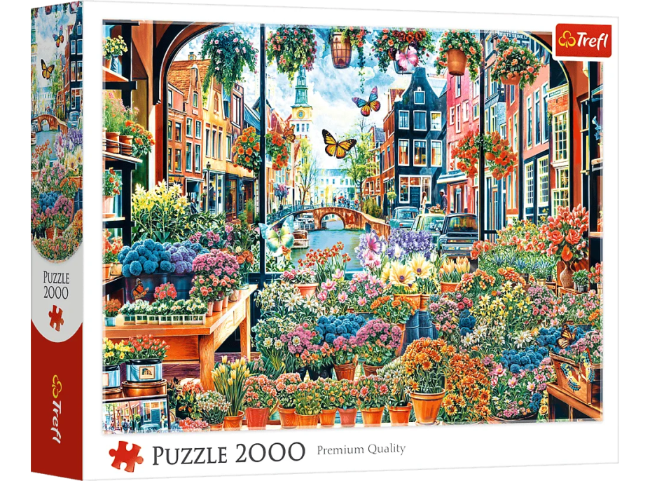 TREFL Puzzle Kvetinárstvo v Amsterdame 2000 dielikov