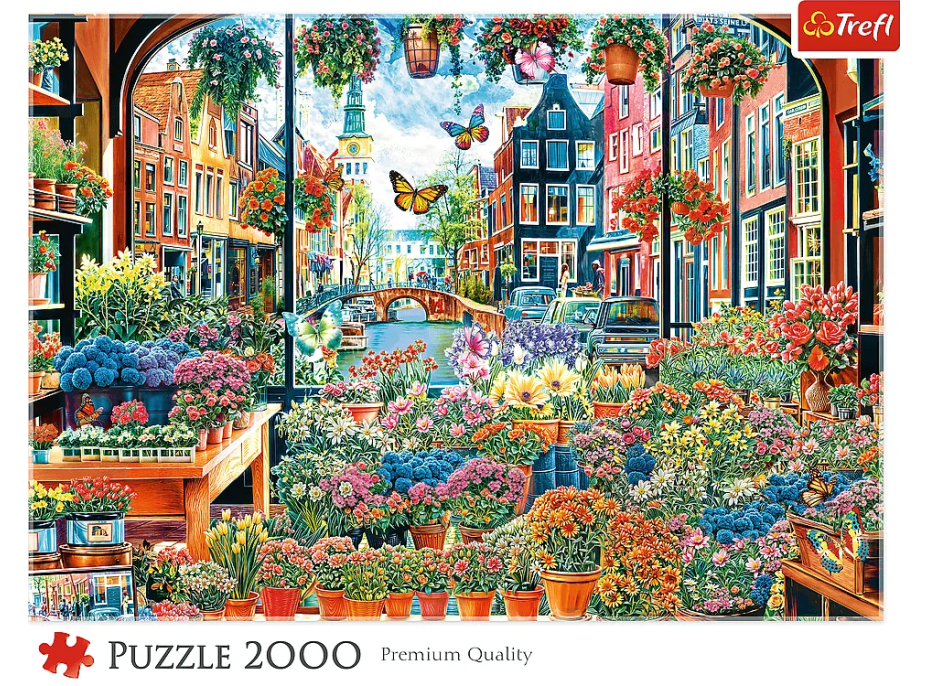 TREFL Puzzle Kvetinárstvo v Amsterdame 2000 dielikov