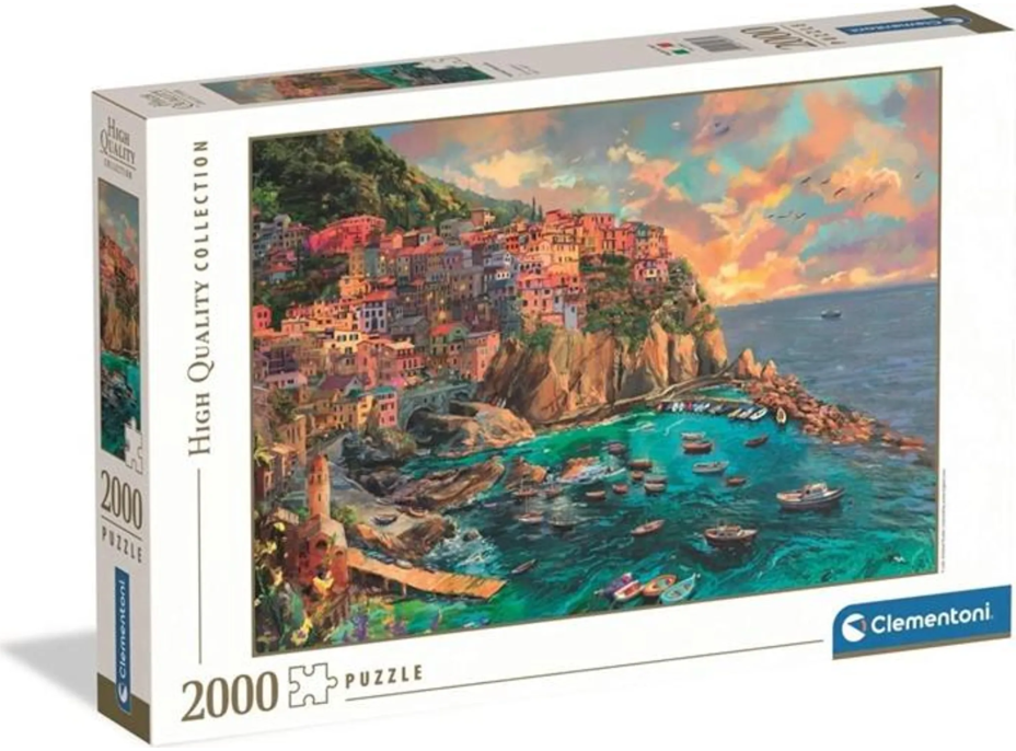 CLEMENTONI Puzzle Maľovaná Manarola 2000 dielikov