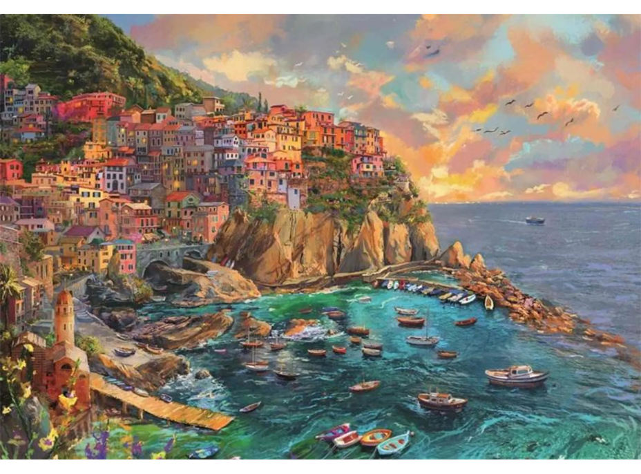 CLEMENTONI Puzzle Maľovaná Manarola 2000 dielikov