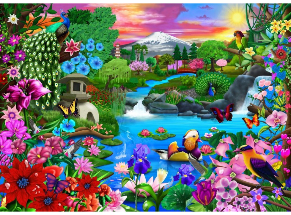 BLUEBIRD Puzzle Orientálny raj 500 dielikov