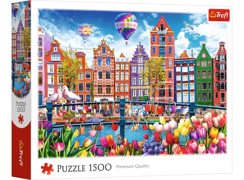 TREFL Puzzle Farebný Amsterdam 1500 dielikov