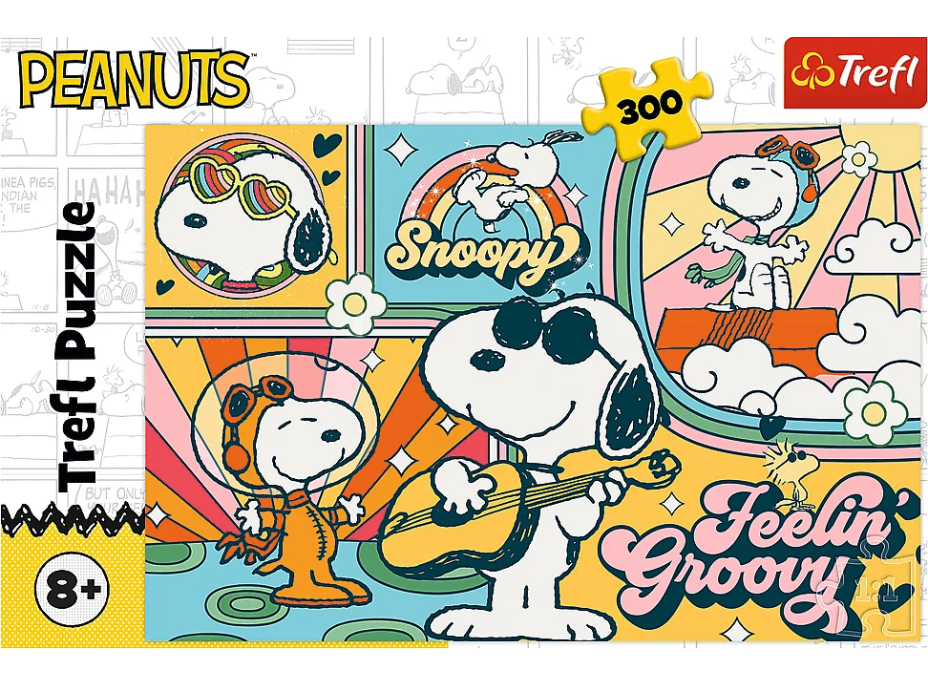 TREFL Puzzle Zábavný svet Peanuts 300 dielikov