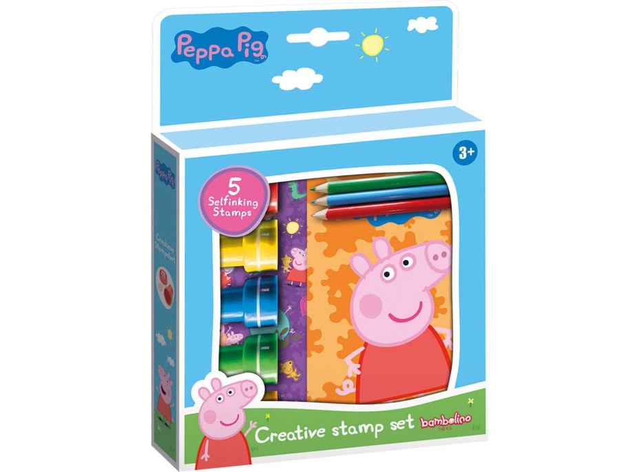 Sada pečiatok Prasiatko Peppa s doplnkami
