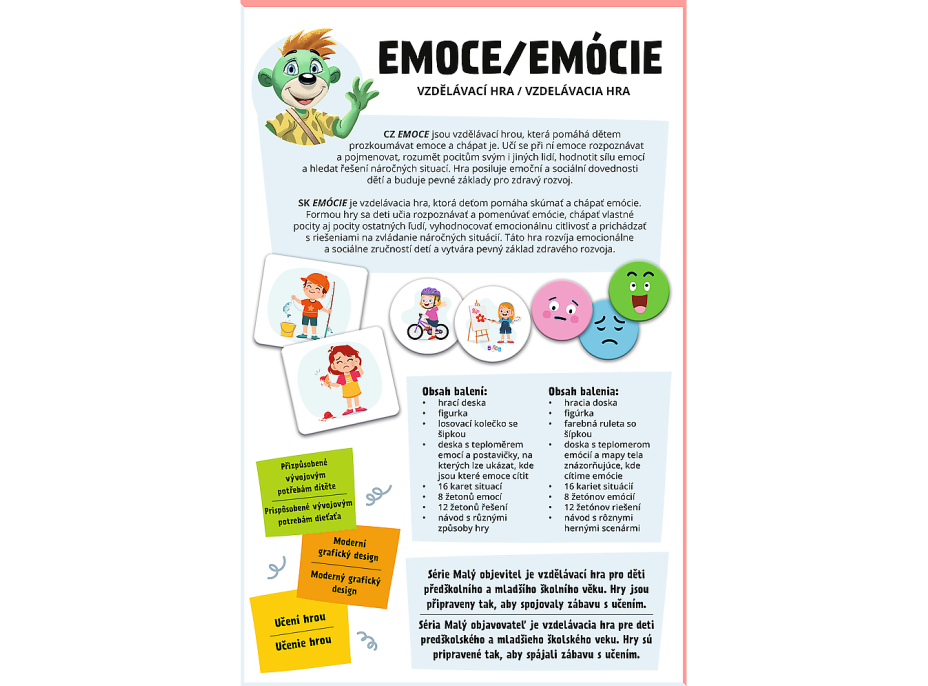 TREFL Vzdelávacia hra Malý objaviteľ: Emócie