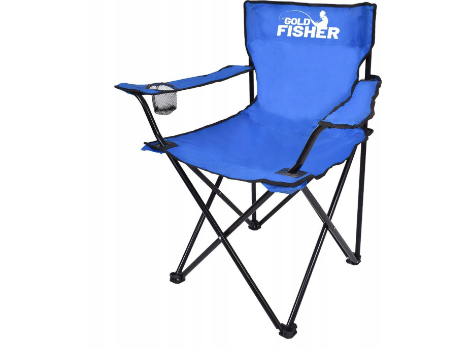 Skladacia rybárska stolička HUGO - modrá