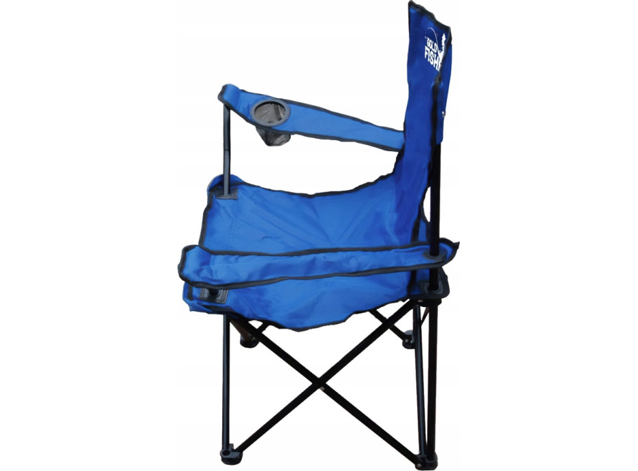 Skladacia rybárska stolička HUGO - modrá