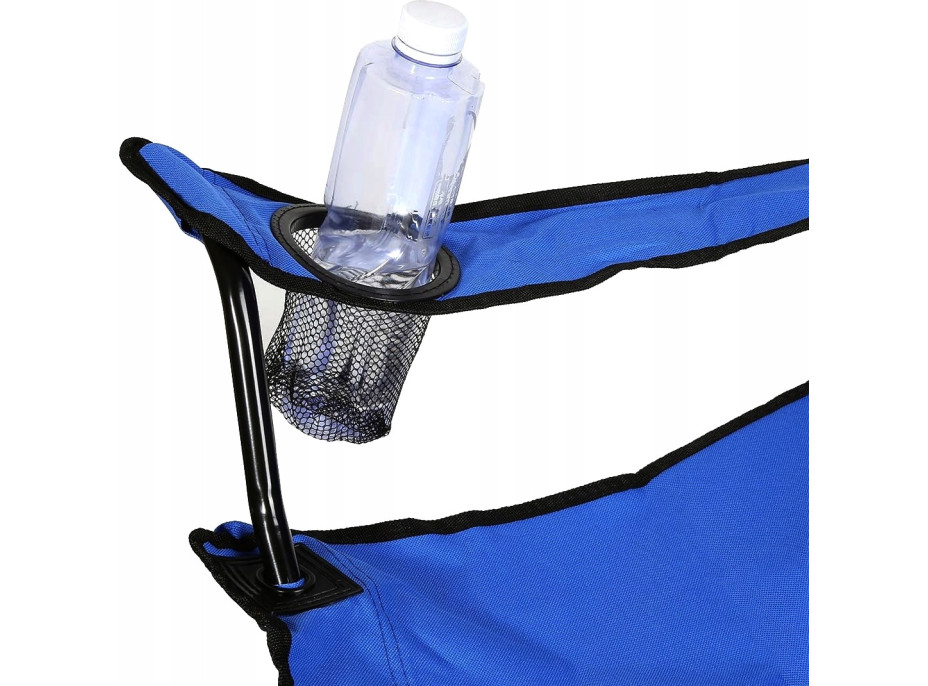Skladacia rybárska stolička HUGO - modrá