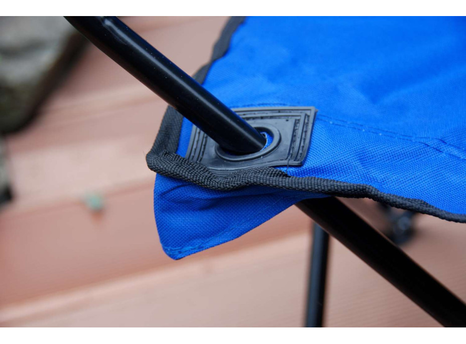 Skladacia rybárska stolička HUGO - modrá