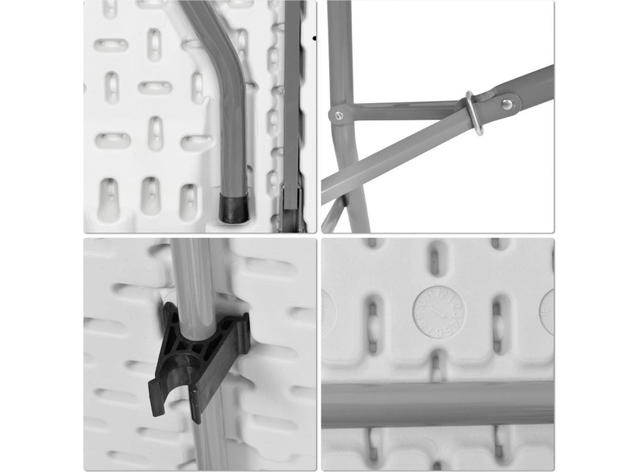 Cateringový stôl BUFET WHITE 200x90 cm - biely