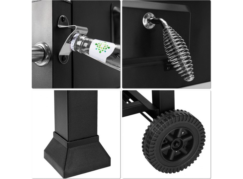 Gril na drevené uhlie VULCAN s liatinovým roštom