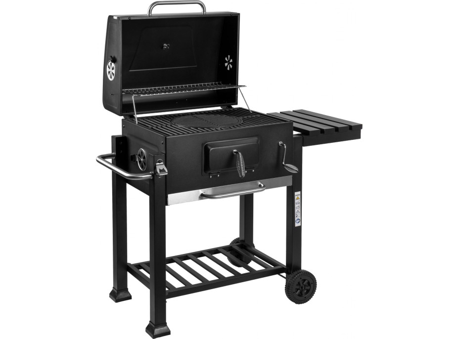 Gril na drevené uhlie VULCAN s liatinovým roštom