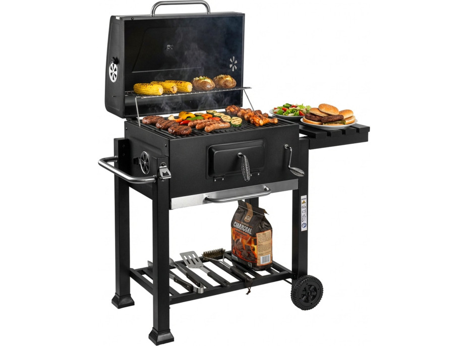 Gril na drevené uhlie VULCAN s liatinovým roštom
