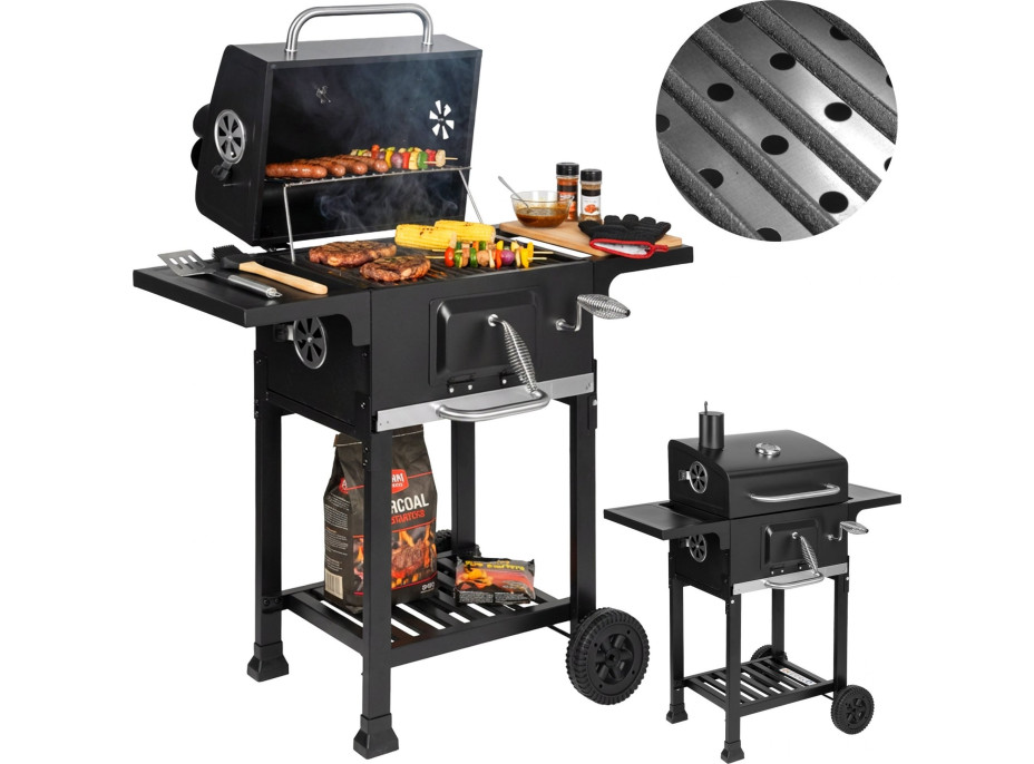 Gril na drevené uhlie FERRO s liatinovým roštom