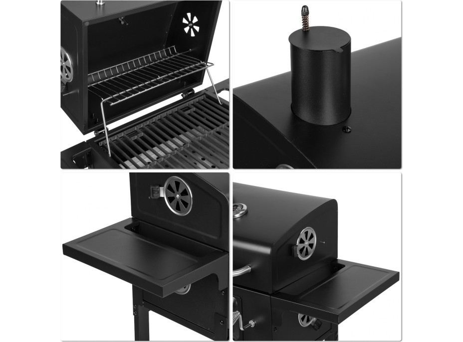 Gril na drevené uhlie FERRO s liatinovým roštom