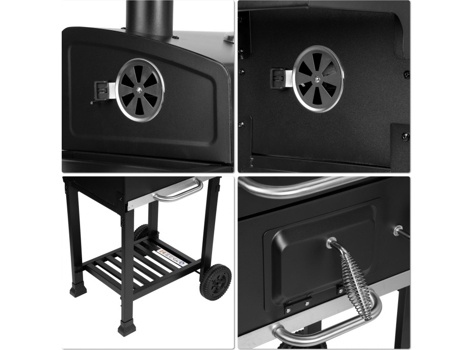 Gril na drevené uhlie FERRO s liatinovým roštom