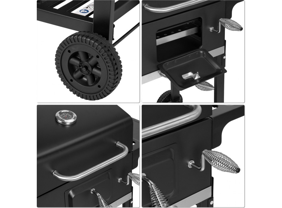Gril na drevené uhlie FERRO s liatinovým roštom