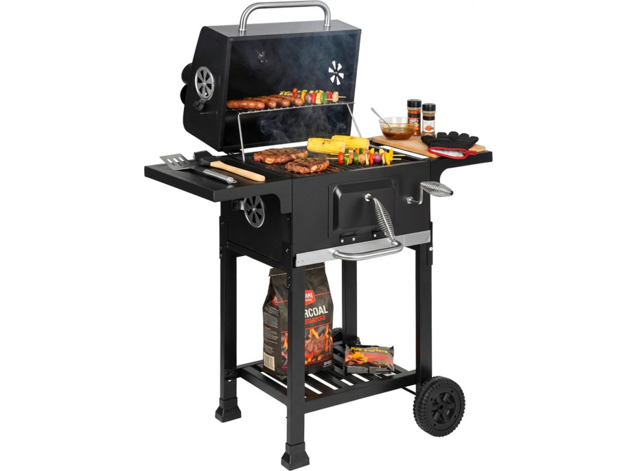 Gril na drevené uhlie FERRO s liatinovým roštom