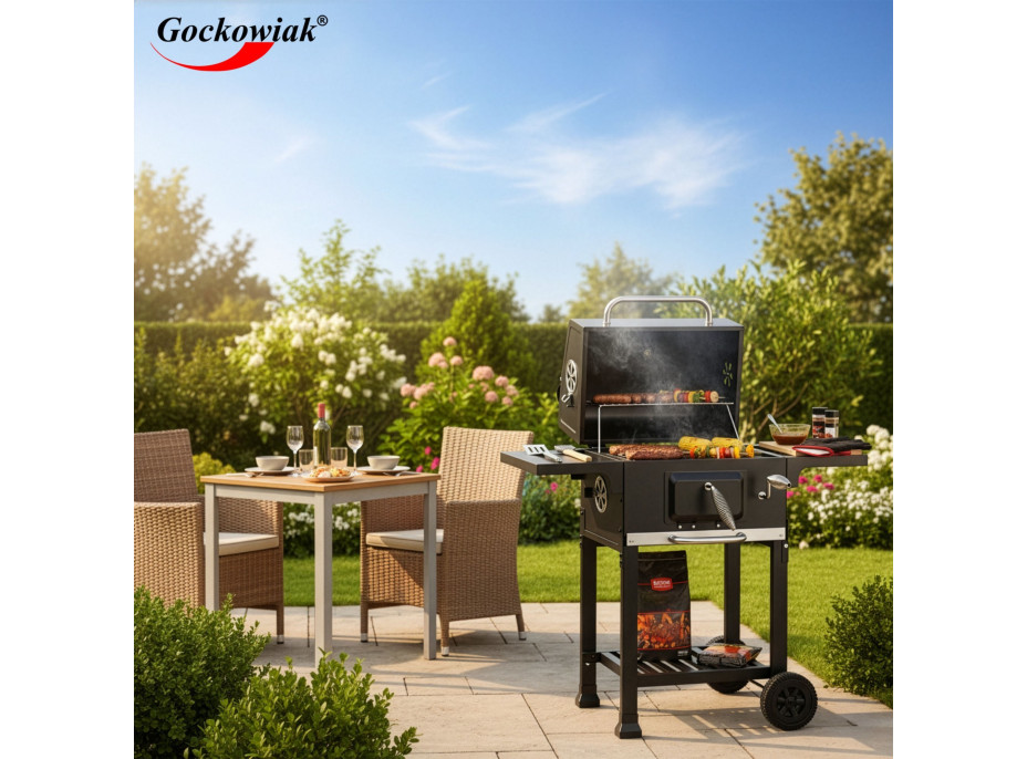 Gril na drevené uhlie FERRO s liatinovým roštom