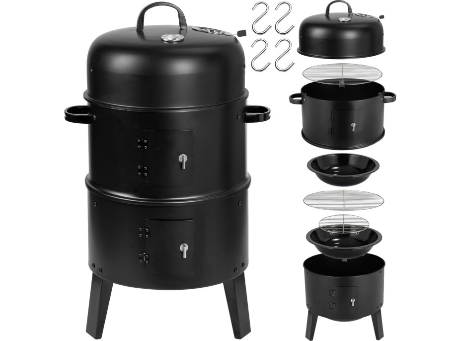 Gril na drevené uhlie s udiarňou FUMARO