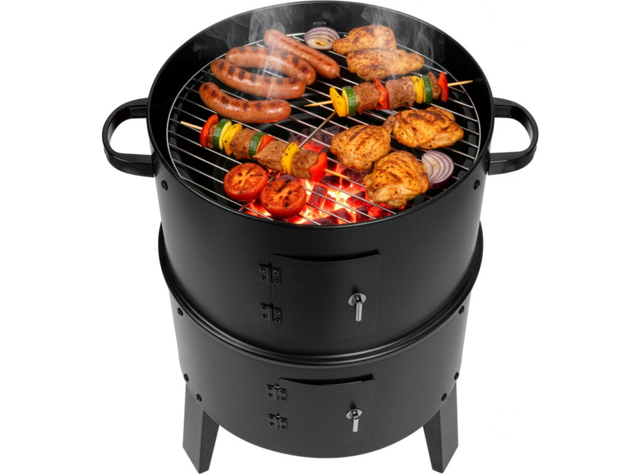 Gril na drevené uhlie s udiarňou FUMARO