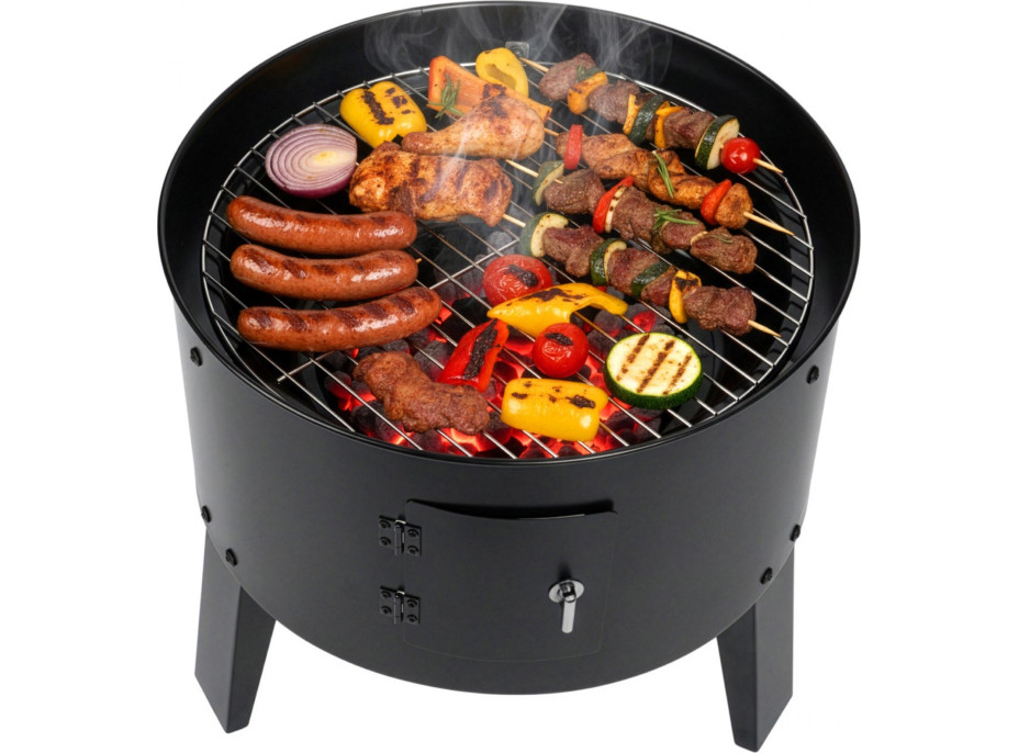 Gril na drevené uhlie s udiarňou FUMARO