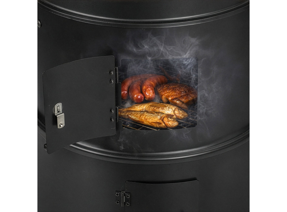 Gril na drevené uhlie s udiarňou FUMARO