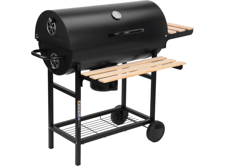 Záhradný gril na drevené uhlie BAREL WOOD s 2 roštami