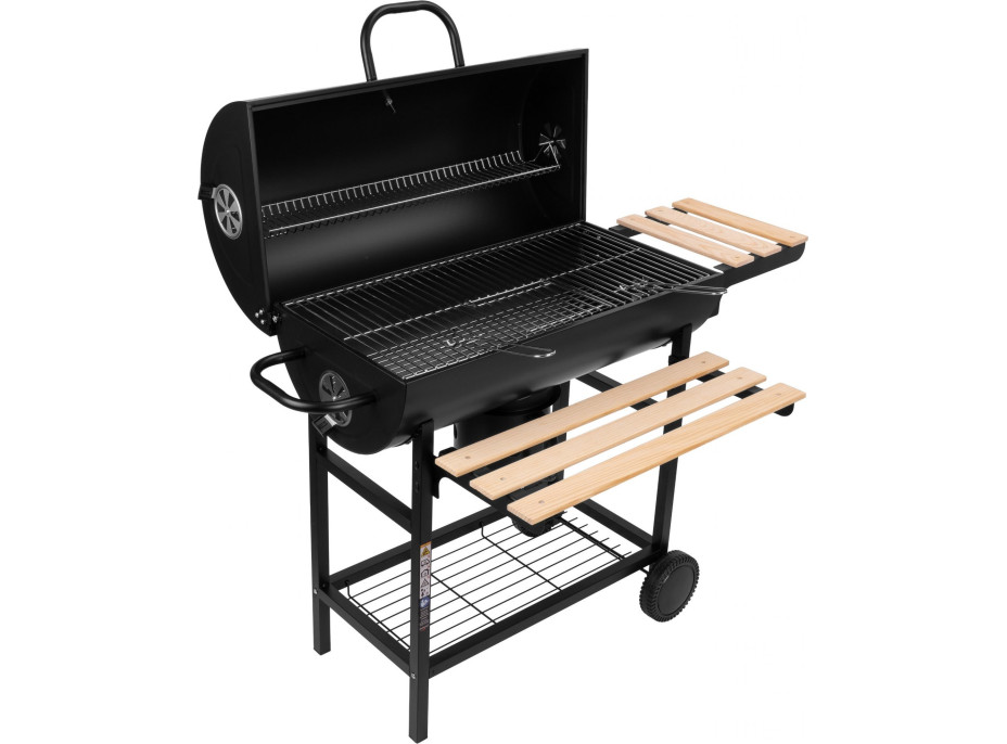 Záhradný gril na drevené uhlie BAREL WOOD s 2 roštami