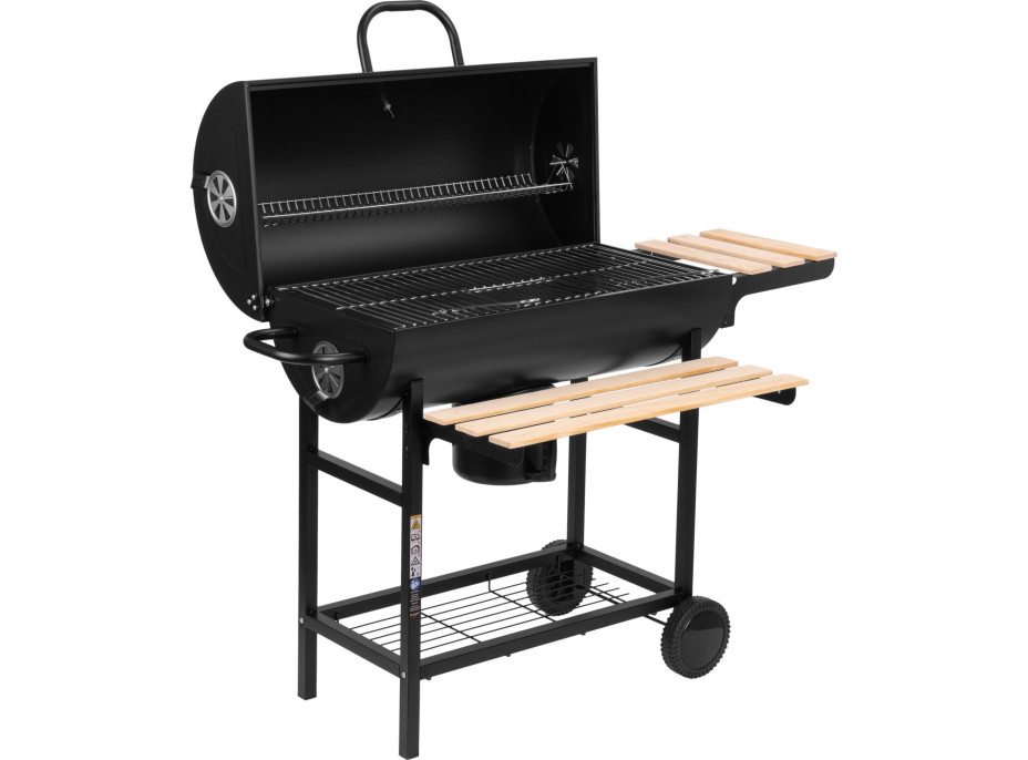Záhradný gril na drevené uhlie BAREL WOOD s 2 roštami